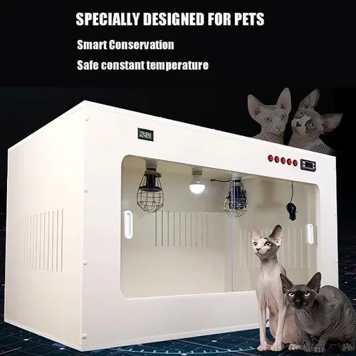 Vista 2 de Large PET Brooder Nursery Dog,Pet Incubator Box Large Pet Brooder Nursery with Heating,Provide A Clean, Warm and Comfortable Living Environment for