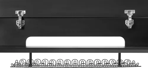 Vista 14 de Gator Frameworks Elite Series - Escritorio con teclado de 61 notas con diseño abatible y paso de cable trasero, acabado negro (GFW-ELITEKEYTBL61-BLK)