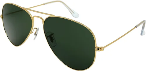 Vista 2 de Edge I-Wear QME08-PIR-0502(G.g15) - Gafas de sol de aviador de metal de calidad para hombres y mujeres con lente mineral polarizada prémium, Marco