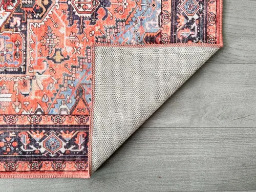 Vista 118 de GLN Rugs Traditional Collection - Alfombra de felpilla lavable a máquina, tradicional lavable, antideslizante, alfombra de felpilla de pelo corto