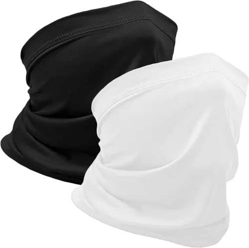 Vista 13 de WOXVM 2 paquetes de polaina para el cuello, bufanda, bufanda de Gator para enfriar el sol, pasamontañas, bandana, protección UV, para hombres
