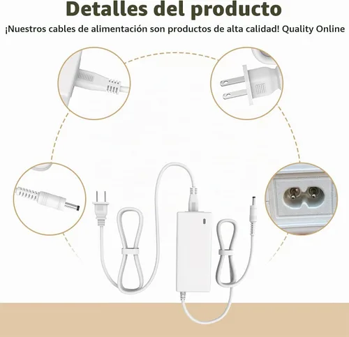 Vista 6 de Cable de alimentación compatible con el cargador Cricut Joy