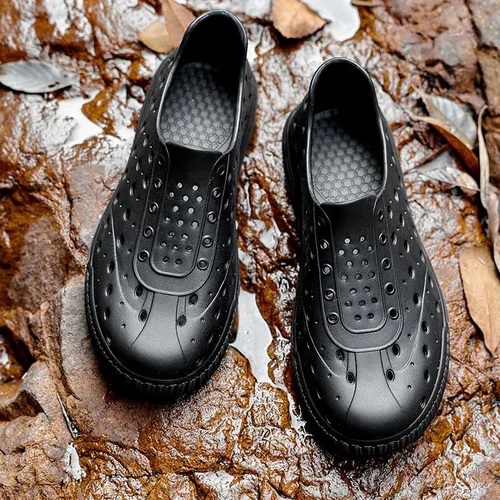 Vista 3 de Mens Garden Shoes for Women Breathable Slip-On Gardening Clogs Quick Dry Non-Slip Water Shoe Outdoor Beach Lightweight Sandals