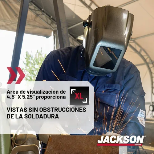 Vista 5 de Jackson Safety W10 HLX 100 - Casco para soldadura estática metal pesado., 1