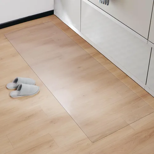 Vista 9 de SALLOUS Alfombra de vinilo impermeable de 3 x 10 pies para pasillo, protector de suelo duro antideslizante para cocina, lavandería, sala de estar