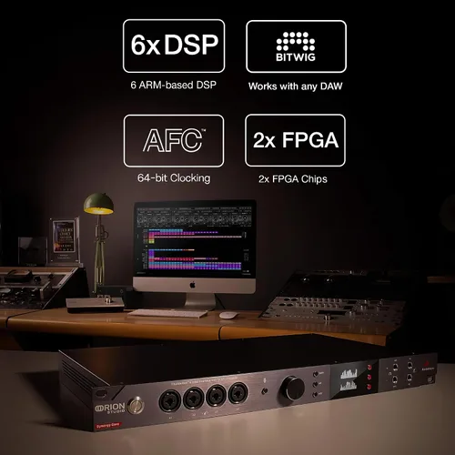 Vista 6 de Antelope Audio Orion Studio Synergy Core - Interfaz de audio digital profesional con 12 preamplificadores y 50 complementos en tiempo real, interfaz