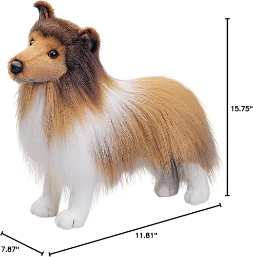 Vista 2 de Douglas Dixie Sheltie Dog Shetland Sheepdog - Animal de peluche