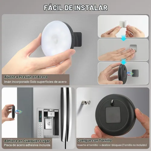 Vista 4 de DWEPTU Luz Nocturna con Sensor de Movimiento Paquete de 2 Luces LED Nocturnas, Sensor de Movimiento del Atardecer al Amanecer para Dormitorio, Baño