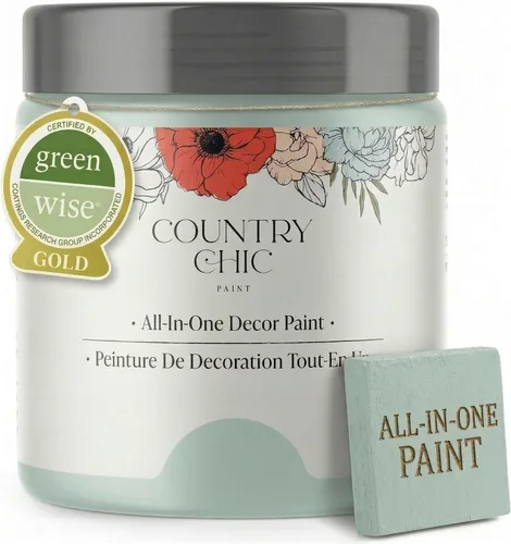 Vista 127 de Country Chic - Pintura a la tiza todo en uno para muebles y armarios, ecológica, acabado mate, con primer y sellador, para madera y metal, Alchemist