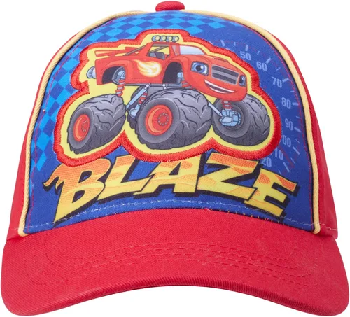 Vista 2 de Nickelodeon Gorra de béisbol de algodón ajustable Blaze and The Monster Machines para niños (niño)