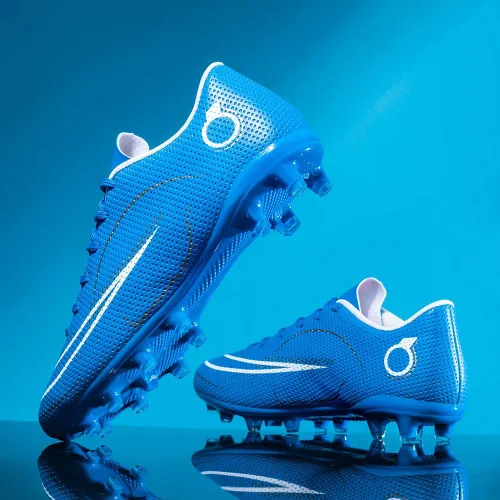 Vista 7 de breooes Zapatos deportivos de fútbol para niños grandes y grandes, zapatos de fútbol de suelo firme, tenis de entrenamiento profesionales bajos