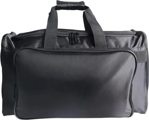 Vista 6 de Bolsa de tenis, bolsa de lona, bolsa de entrenamiento de gimnasio, bolsa de viaje para hombre, Negro -, Bolso grande de la zapatilla