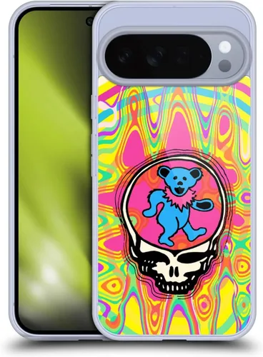 Vista 171 de Head Case Designs Funda de gel con licencia oficial de Grateful Dead Bear Trends [protección de grado militar] compatible con Google Pixel 3
