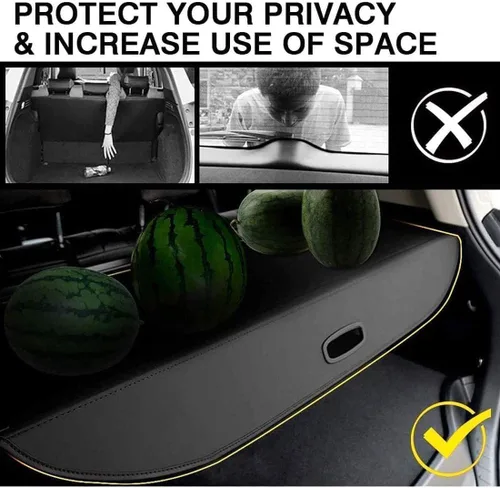 Vista 3 de Cubierta retráctil de carga trasera para Toyota RAV4 2014 2015 2016 2017 2018 2019, cubierta de protección de equipaje cubierta de seguridad