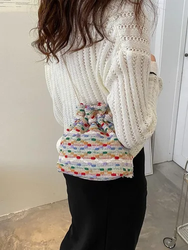 Vista 2 de Verdusa Bolso bandolera con cordón para mujer