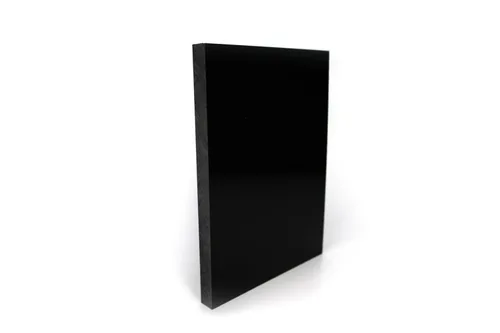 Vista 7 de Hoja de HDPE negra. Textura Starboard, tabla marina, tabla de cortar, hoja de plástico de polietileno de alta densidad, material de proyecto