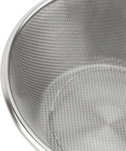 Vista 9 de Stainless Steel Colander, 16cm Portable Rice Washer Strainer Fruit Washing Bowl with Mixing Bowl for for Rice Pasta Spaghetti