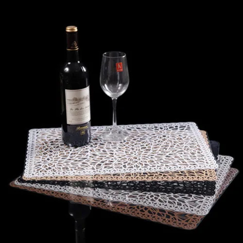 Vista 6 de juego de 6 manteles individuales impermeables para mesa de comedor, lavables con un paño