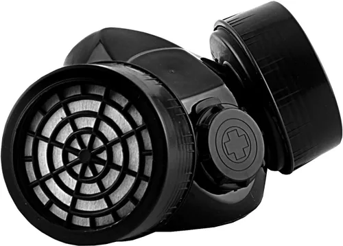 Vista 3 de crazy hunter Steampunk Negro Cyber Goth Rave Steam Punk Cos jugar máscaras industriales