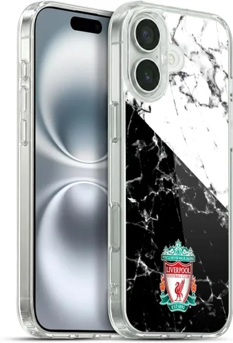Vista 50 de Oficial LIVERPOOL Football Club 2017/18 Mármol Soft Gel Case para iPhone de Apple 7 Plus/8 PLUS Escudo negro.