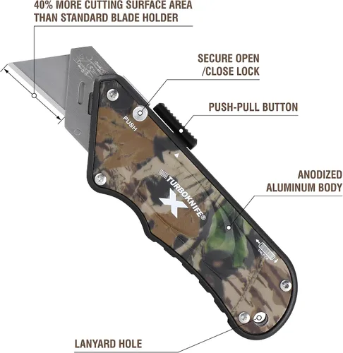 Vista 4 de Olympia Tools 33-130 Camo Turbo x Cuchillo