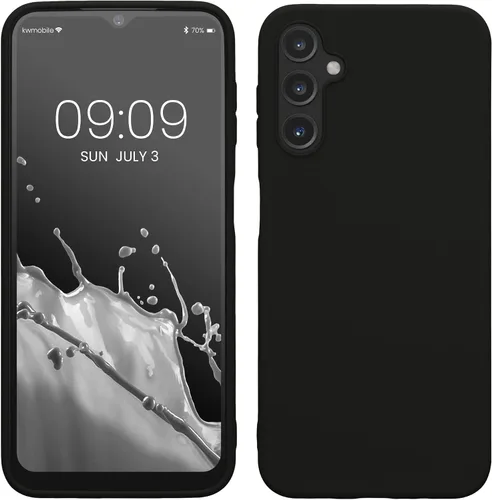 Vista 242 de kwmobile Funda compatible con Samsung Galaxy A12 - Funda protectora de silicona TPU suave y delgada - Azul Báltico
