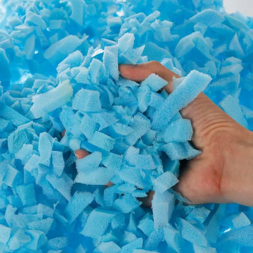 Vista 6 de uxcell Relleno de espuma viscoelástica triturada, espuma de relleno de puf de 5 libras para sillas de puf, cojines, sofás, almohadas y más