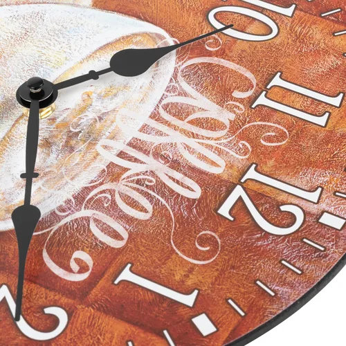 Vista 4 de La Crosse Clock 404-2631C-INT Reloj de pared analógico de cuarzo redondo de 12 pulgadas