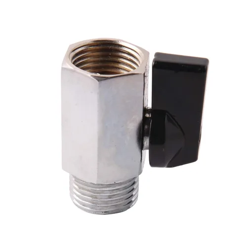 Vista 3 de Válvula de bola de latón mini NPT hembra x macho de 1/2