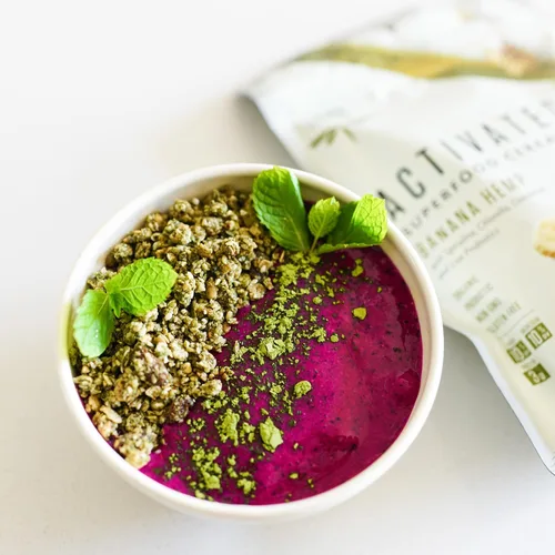Vista 6 de Living Intentions cereal súper alimento, banana cáñamo, con Probióticos, 9 onzas
