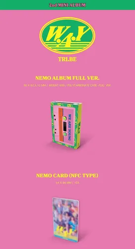 Vista 2 de TRI.BE - 2º Mini álbum W.A.Y [NEMO Álbum ver.]