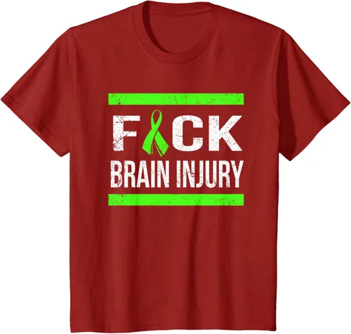 Vista 75 de Apoyo Daño cerebral Concienciación T Shirt, mujer L, Asphalt Negro