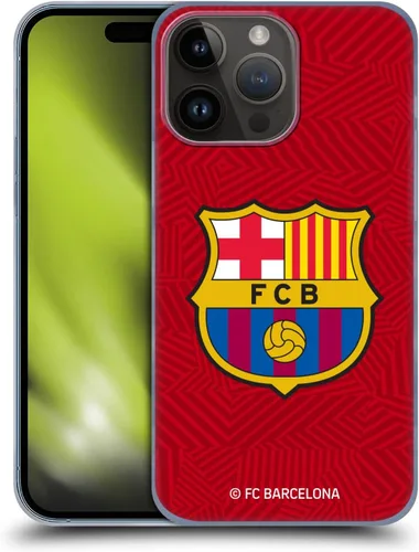 Vista 10 de Head Case Designs Funda rígida con licencia oficial del FC Barcelona Black Crest compatible con Apple iPhone 15 Pro Max