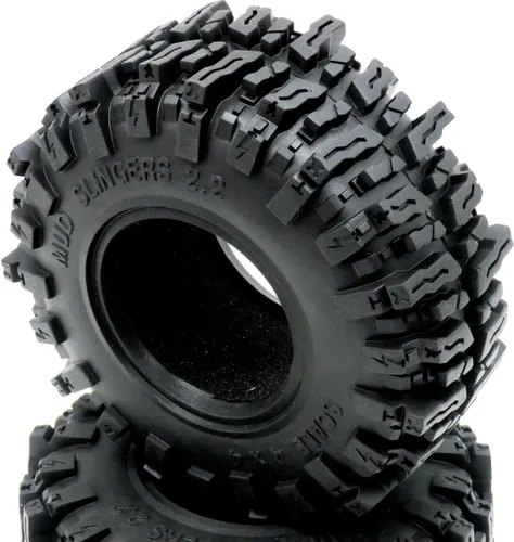 Vista 3 de HOBBYSOUL RC 2.2 Neumáticos de oruga 4.882 in de alto suave pegajoso lodo honderos neumáticos para 1/10 TRX4 Axial SCX10 III Wraith Yeti redcat