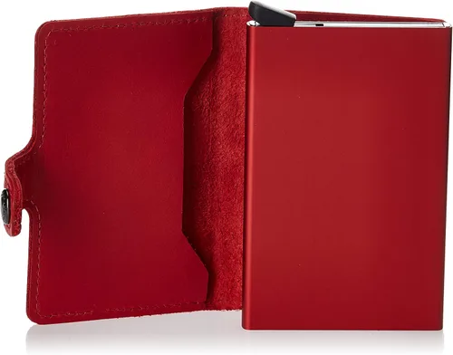 Vista 4 de Secrid Hombres Mini Cartera Cuero Genuino RFID Caja de Tarjeta Seguro para Max 12 Tarjetas