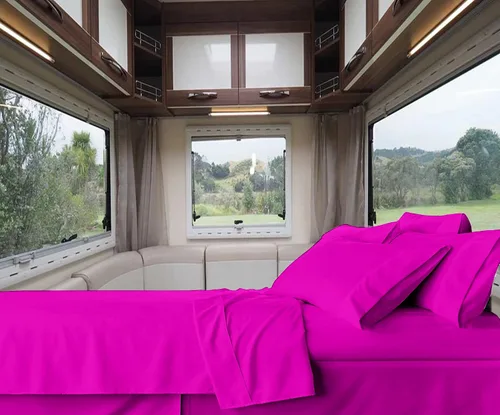 Vista 28 de RV-Sheets - Juego de sábanas estrechas de 29.9 x 78.3 in, 600 hilos, 100% egipcias, autocaravanas, caravanas, caravanas, barcos, suaves, de lujo