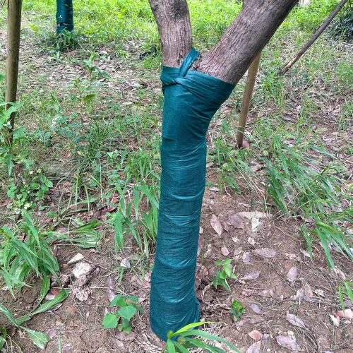 Vista 6 de Envolturas protectoras de árbol más grandes de 4.7 x 450 pies, protector verde anticongelante para tronco de árbol de invierno, cubierta