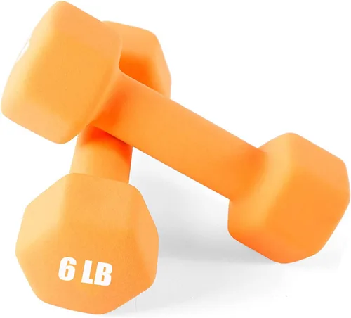 Vista 58 de Portzon Mancuernas de neopreno con agarre antideslizante para ejercicio de entrenamiento corporal total y tonificación muscular, compatible con 2