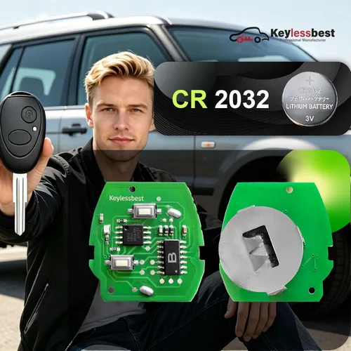 Vista 5 de Reemplazo para 2001 2002 2003 2004 Land Rover Discovery Key Fob Control remoto N5FVALTX3 2 botones 315MHz