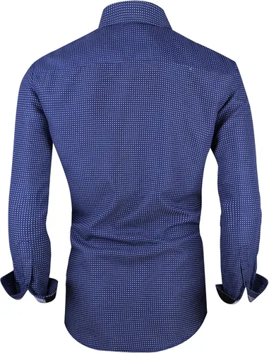 Vista 3 de Alex Vando Mens Printed Dress Shirts Long Sleeve Regular Fit Button Down Shirt