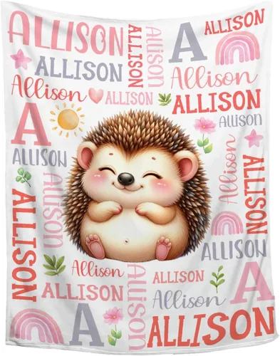 Vista 16 de Manta de conejo personalizada para niños y niñas, manta de bebé ultra suave, regalo personalizado, decoración de manta con nombre, 30 x 40 pulgadas