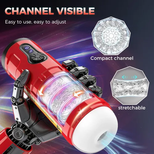 Vista 3 de 2026 Realistic Pocket Puzzy Male Self Automatic Masterburbatar Life Size Machine Devices Male Masterburbatar Hands Free for Silicone Men