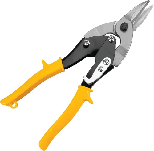 Vista 3 de Performance Tool Tijeras de hojalata de aviación de acero aleado tratado térmicamente 1437 con asas de agarre de seguridad de plástico, alicates