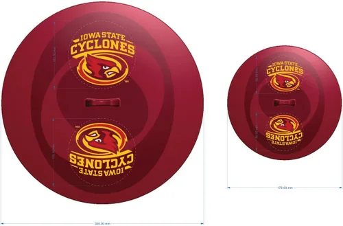 Vista 6 de FANPAN MasterPieces NCAA Alabama Crimson Tide, tapa para portón trasero, color granate