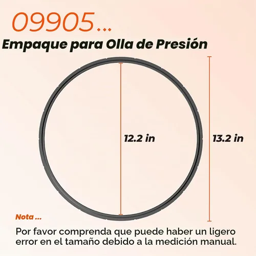 Vista 7 de 09905 Anillo de sellado de enlatadora a presión con ventilación de aire automática y junta de reemplazo de enchufe de sobrepresión para Presto 1
