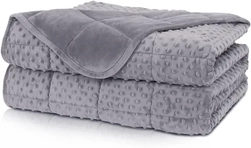 Vista 15 de Huloo Sleep Manta para niños, 20 x 30 pulgadas, 2 libras (azul marino)