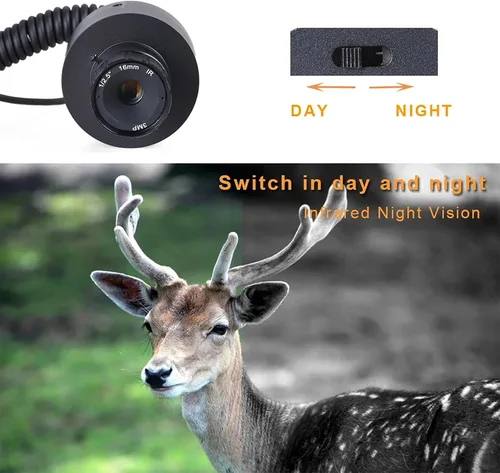 Vista 4 de Monocular de visión nocturna para adultos, pantalla de 4.3 pulgadas, 720P, video/foto, cámara de visión nocturna con linterna infrarroja infrarroja