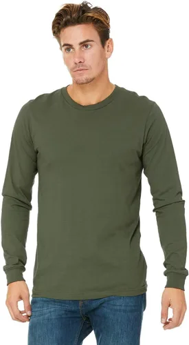 Vista 84 de Canvas Filmore 3501 - Camiseta de 4.2 onzas para hombre manga larga (1) Ceniza + (1) Jaspeado atlético
