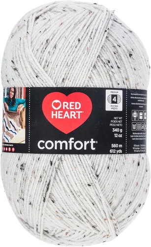 Vista 76 de RED HEART Hilo Comfort Shimmers, ópalo blanco