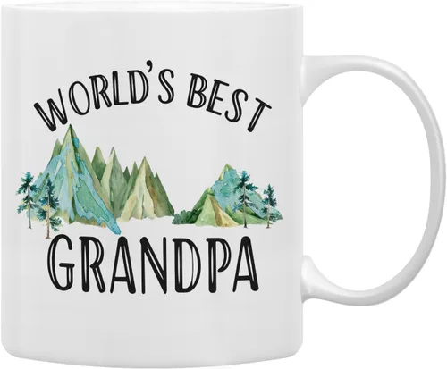 Vista 8 de Taza de Papaw QASHWEY, Tazas de Café de Regalo de Nietos para Abuelo, Regalos de Abuelo Papaw, Taza del Día del Padre Taza de Té para Abuelo, Mis